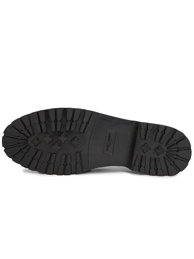 Monogram Leather Loafers Black - SAINT LAURENT - BALAAN 6