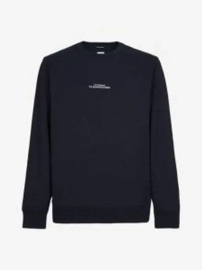 Metropolis Embroidery Logo Sweatshirt Navy - CP COMPANY - BALAAN 2