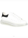 Oversized Clear Sole Low Top Sneakers Black White - ALEXANDER MCQUEEN - BALAAN 3