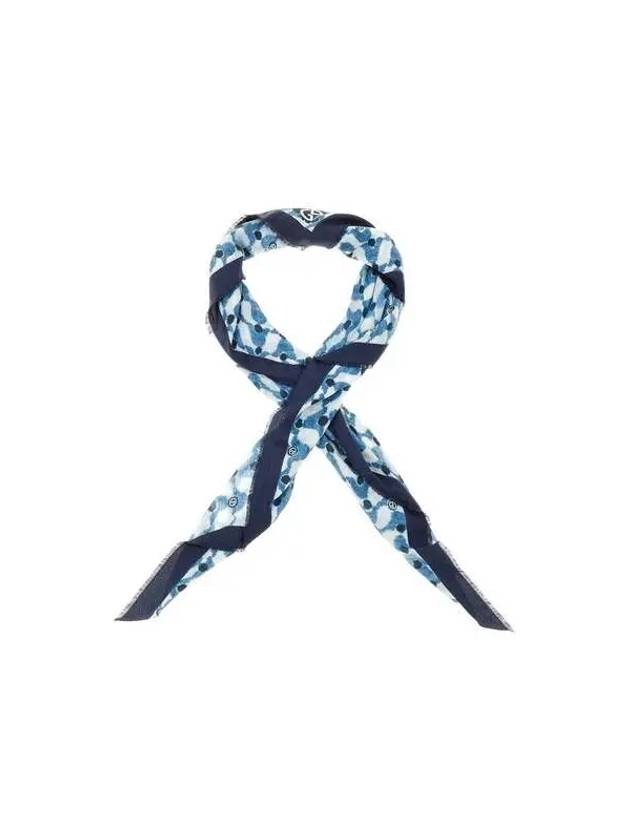 Men s Logo Dot Pattern Scarf Blue 270411 - GIORGIO ARMANI - BALAAN 1