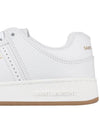 61 Cracked Leather Low Top Sneakers White - SAINT LAURENT - 7