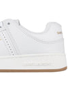 61 Cracked Leather Low Top Sneakers White - SAINT LAURENT - BALAAN 7