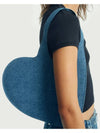 Mini Heart Denim Tote Bag Washed Blue - COPERNI - BALAAN 2