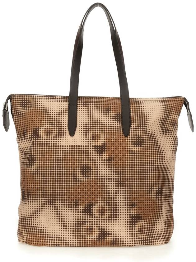 PRINTED COTTON DENIM TOTE BAG - DRIES VAN NOTEN - BALAAN 1