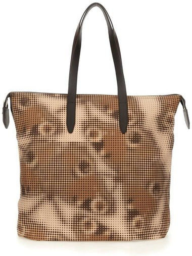 PRINTED COTTON DENIM TOTE BAG - DRIES VAN NOTEN - BALAAN 1