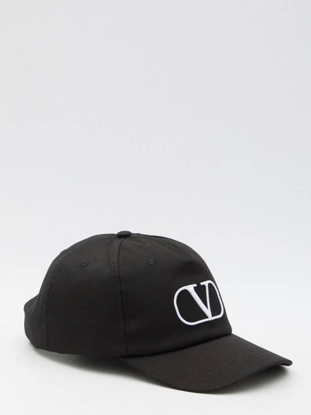 V Logo Ball Cap Black - VALENTINO - BALAAN 2