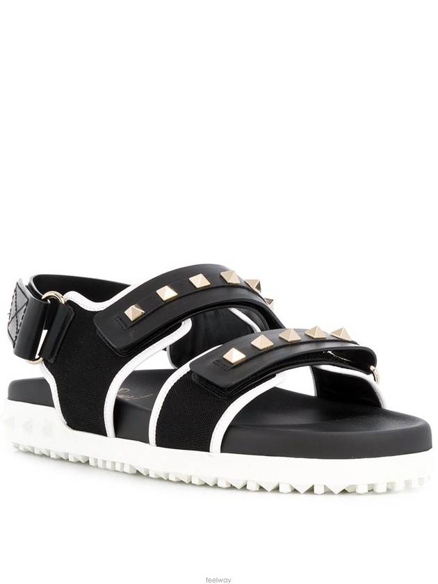 Rockstud Velcro Sandals TW2S0V11 - VALENTINO - BALAAN 3