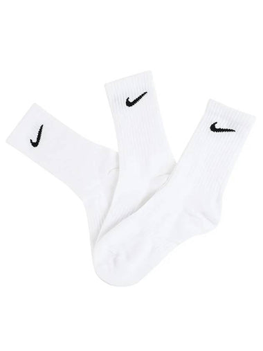 Everyday Training Crew Socks 3 Pack White - NIKE - BALAAN 1