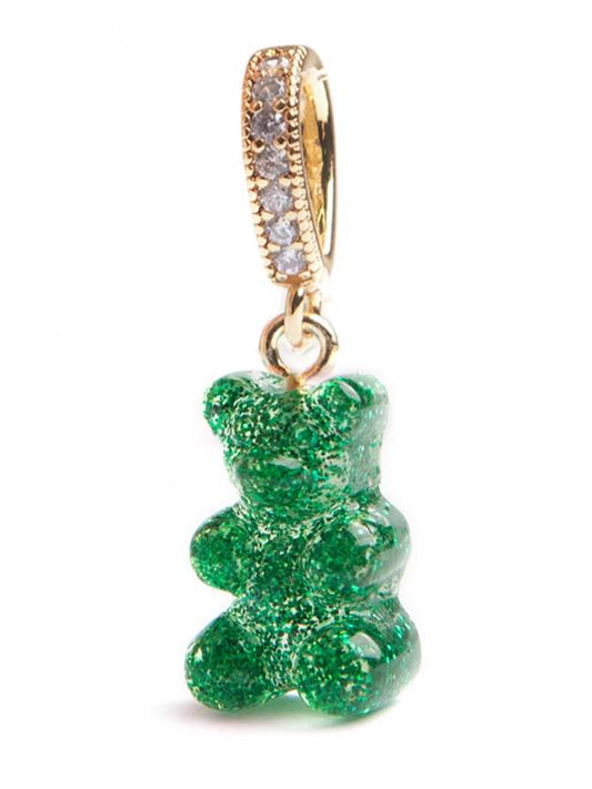 Glitter Nostalgia Bear Fave Connector Pendant Green Haze - CRYSTAL HAZE - BALAAN 2