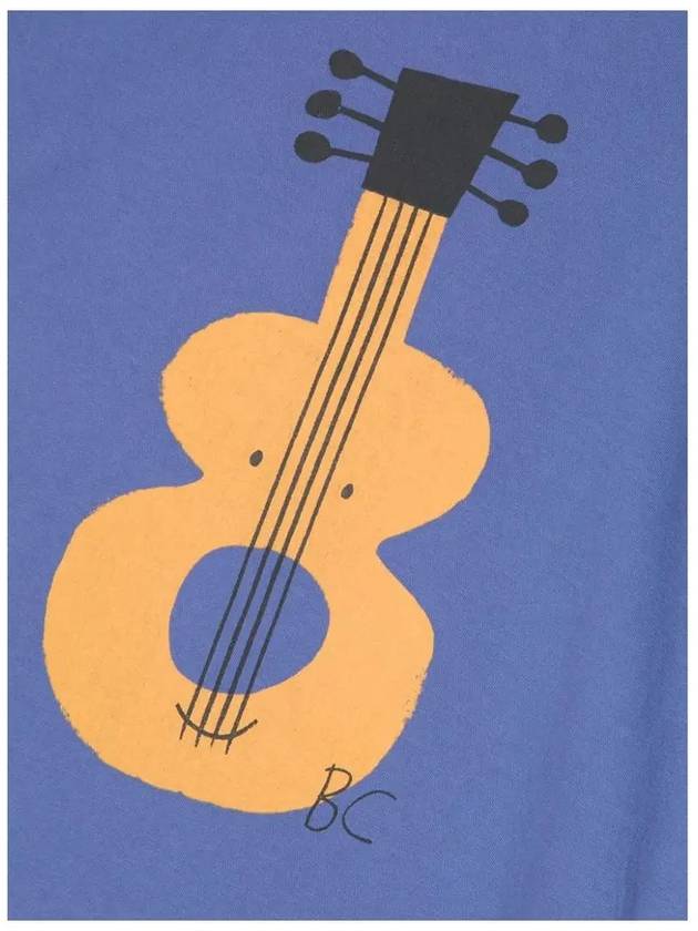 Kids Guitar Printing T Shirt Blue 124AC009 420 - BOBO CHOSES - BALAAN 4