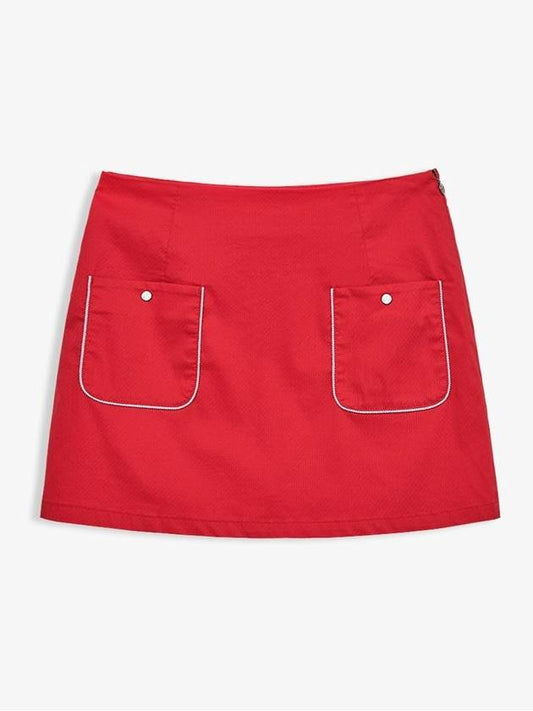 Lambda Women s Golf Wear Skirt Banhai 0219 Red Official Genuine - LAMBDA - BALAAN 1