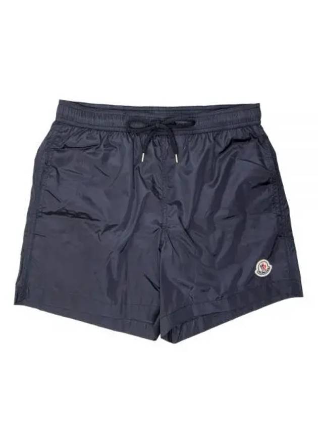 Logo Swim Shorts Night Blue - MONCLER - BALAAN 2