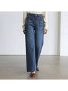 Joven back banding wide denim pants - MONO AT.D - BALAAN 5