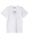 Logo Round Neck Relaxed Short Sleeve T-shirt Bright White - GANNI - BALAAN 6