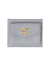 Logo Flap Card Wallet Gray 5MC081 D729 - MIU MIU - BALAAN 1