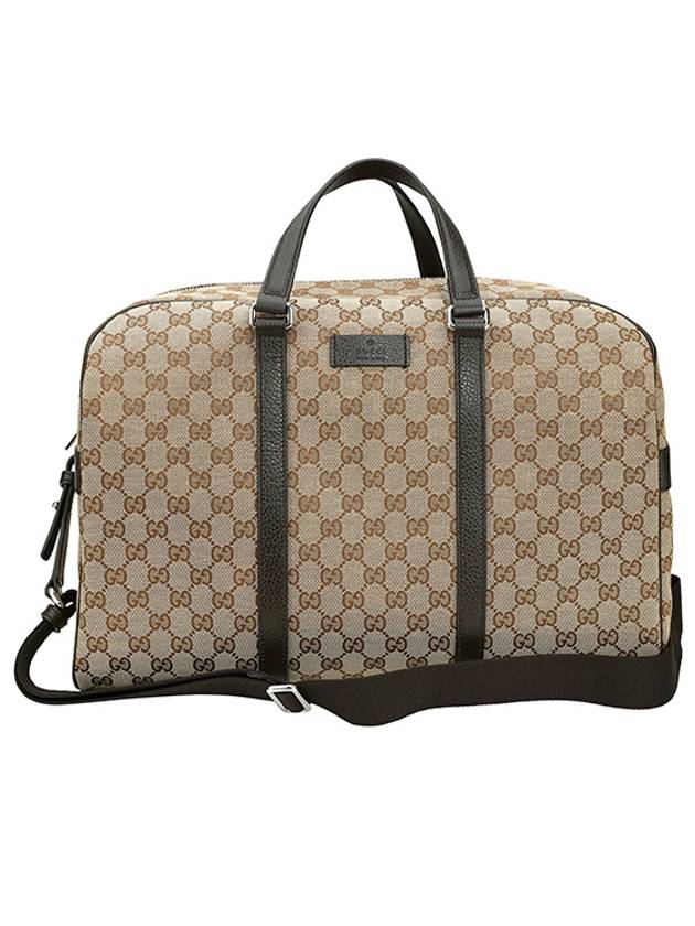 GG Supreme Canvas Boston Tote Bag Beige Ebony - GUCCI - BALAAN 2