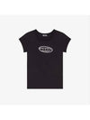 T Angie Peekaboo Logo Short Sleeve T-Shirt Black - DIESEL - BALAAN 2