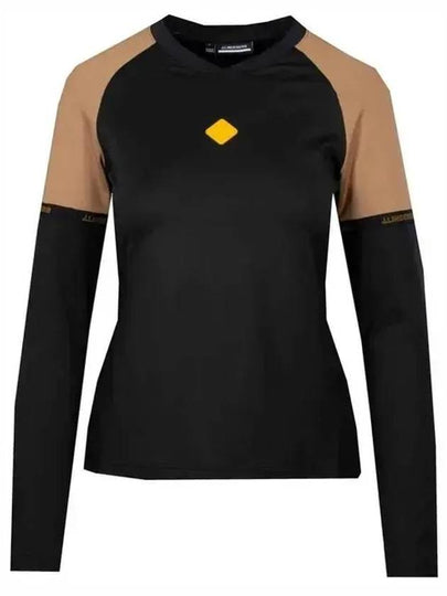 Sienna Slim Fit Long Sleeve T-Shirt Black - J.LINDEBERG - BALAAN 2