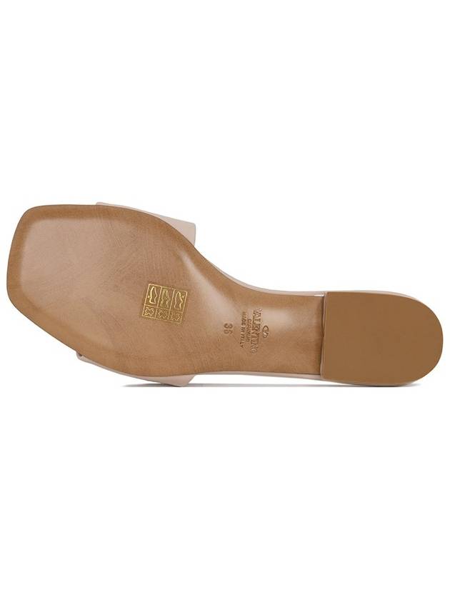 One Stud Slide Mule Beige - VALENTINO - BALAAN 6