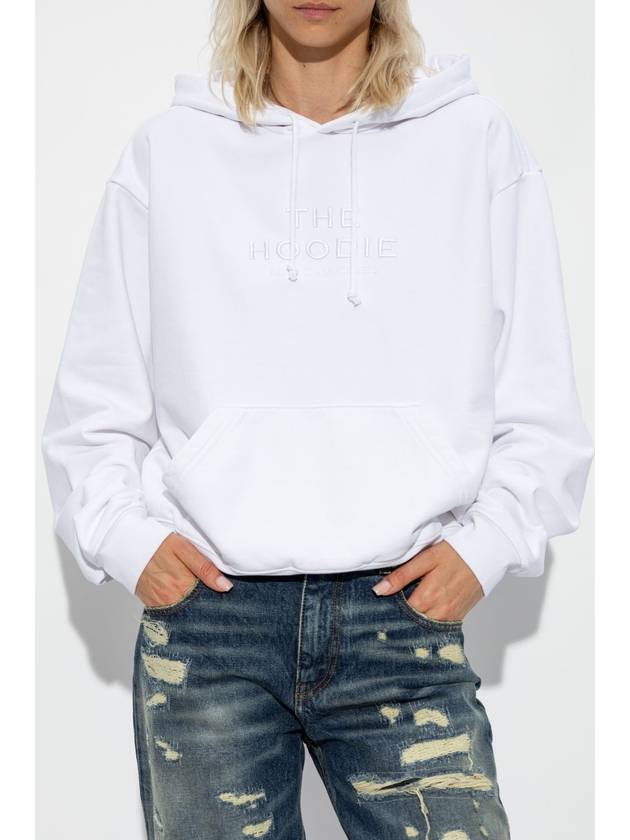 Marc Jacobs Cotton Hoodie, Women's, White - MARC JACOBS - BALAAN 3