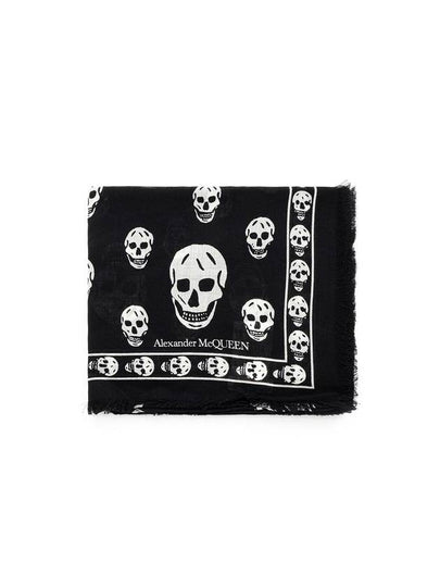 Classic Skull Scarf Black - ALEXANDER MCQUEEN - BALAAN 2