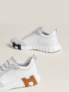 Bouncing Sneakers Calfskin Suede Goatskin Blanc - HERMES - BALAAN 6