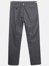 Low Rise Side Tab Wool Slacks Grey - THOM BROWNE - BALAAN 3