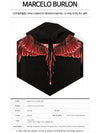 Ghost Wing Cotton Hoodie Black - MARCELO BURLON - BALAAN 3