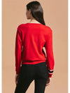 Women s Sleeve Point Round Knit Pullover Red - CLEVELAND GOLF - BALAAN 5