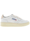 Medalist Goatskin Low Top Sneakers Gold White - AUTRY - BALAAN 3