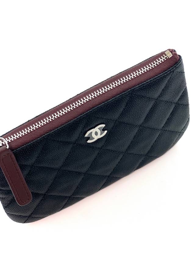 Classic Caviar Mini Pouch Black Silver Plated AP4020 Knockdok - CHANEL - BALAAN 4