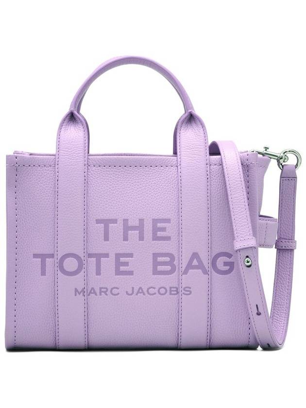 Small Leather Tote Bag Purple - MARC JACOBS - BALAAN 2