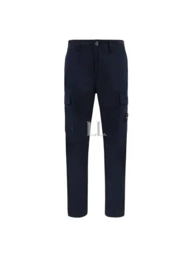 Compass Badge Gabardine Cargo Straight Pants Navy - STONE ISLAND - BALAAN 2