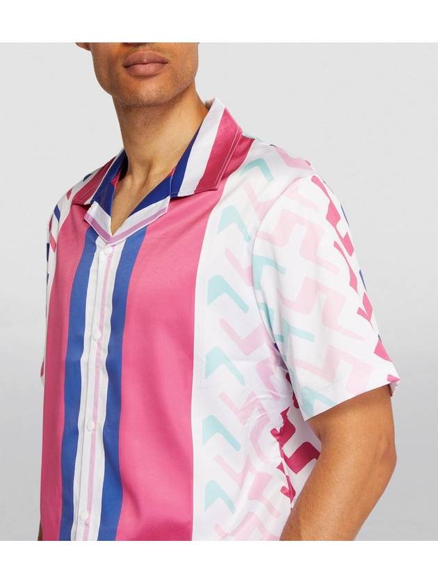 Golf Bay Short Sleeve Shirt Pink Painted Bridge - J.LINDEBERG - BALAAN 5