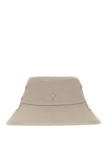 De Coeur String Bucket Hat Light Beige - AMI - BALAAN 1