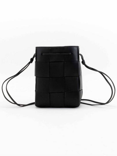 Intrecciato Cassette Small Bucket Bag Black - BOTTEGA VENETA - BALAAN 2