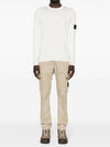 Crewneck Soft Cotton Knit Top White - STONE ISLAND - BALAAN 3