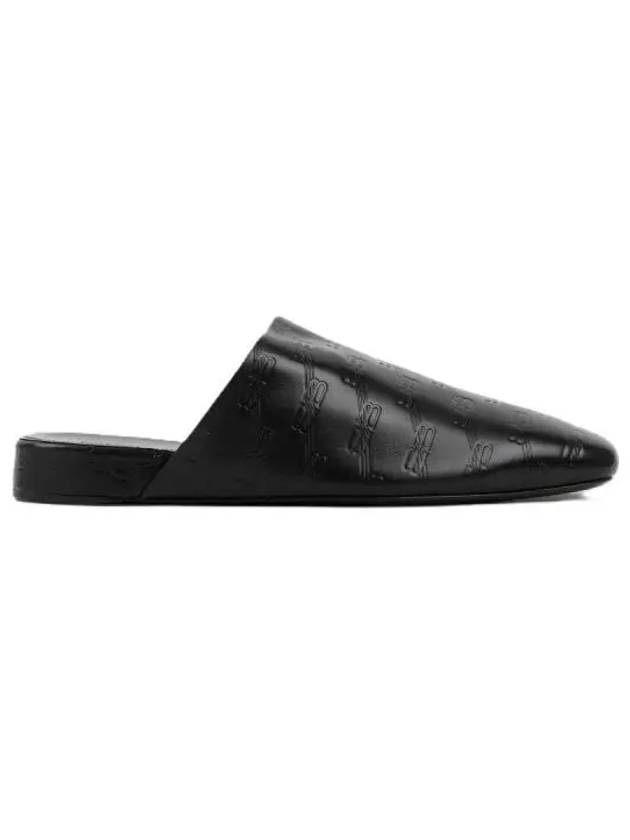 Debossed Logo Leather Mule Black - BALENCIAGA - BALAAN 2