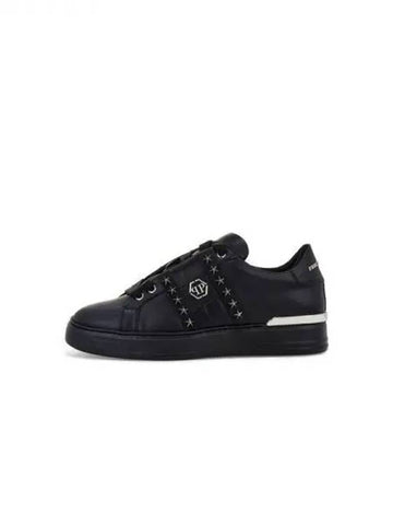 Men's Star Stud Low Top Sneakers Black 271633 - PHILIPP PLEIN - BALAAN 1