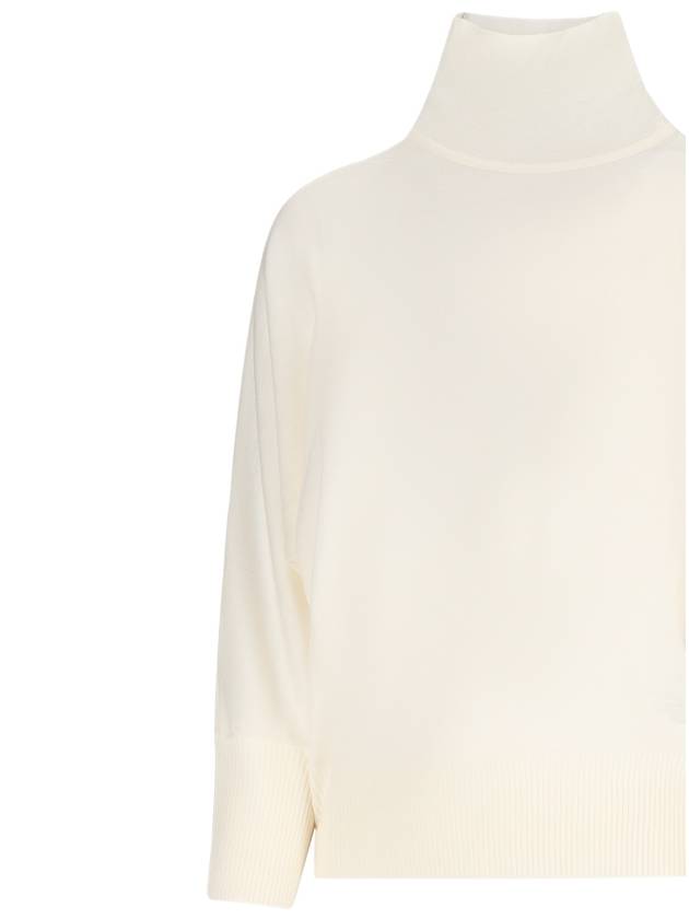 Women's Talea Virgin Wool Turtleneck White - MAX MARA - BALAAN 4