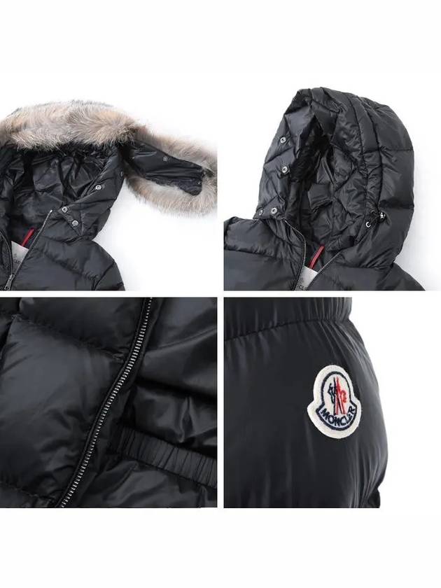 1A00136 5396Q 999 BOED Black Hooded Fur Padding - MONCLER - BALAAN 5