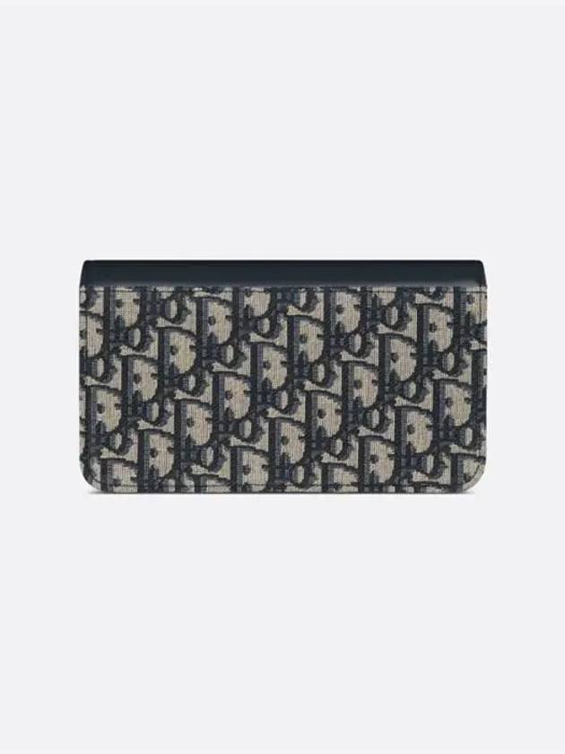 Miss Caro Chain Oblique Jacquard Pouch Bag Dark Blue - DIOR - BALAAN 6