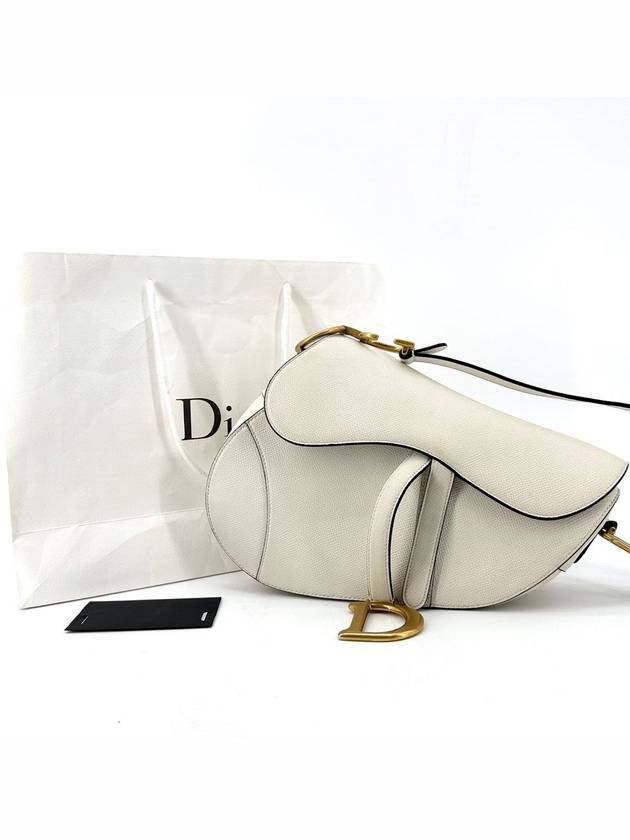 Christian Saddleback Medium Latte - DIOR - BALAAN 1