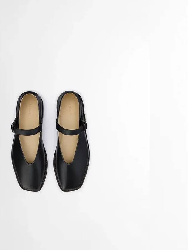 Square Toe Ballerina Shoes Black - LEMAIRE - BALAAN 5