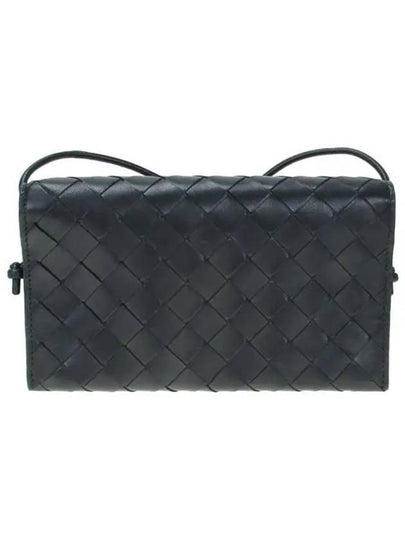 Intrecciato Strap Long Wallet Black - BOTTEGA VENETA - BALAAN 2