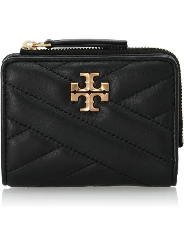 Chevron Half Wallet Black - TORY BURCH - BALAAN 2