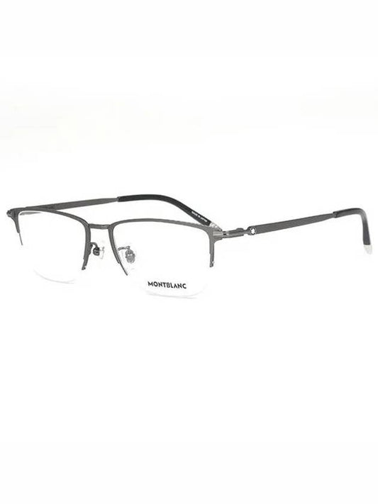 Silmont semi-rimless titanium glasses gray - MONTBLANC - BALAAN.