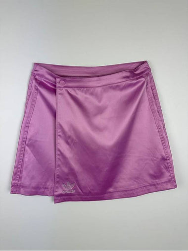 Satin Wrap Skirt HF9205 Pink WOMENS UK8 - ADIDAS - BALAAN 1