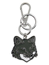 Bold Fox Head Metal Key Holder Khaki - MAISON KITSUNE - BALAAN 4