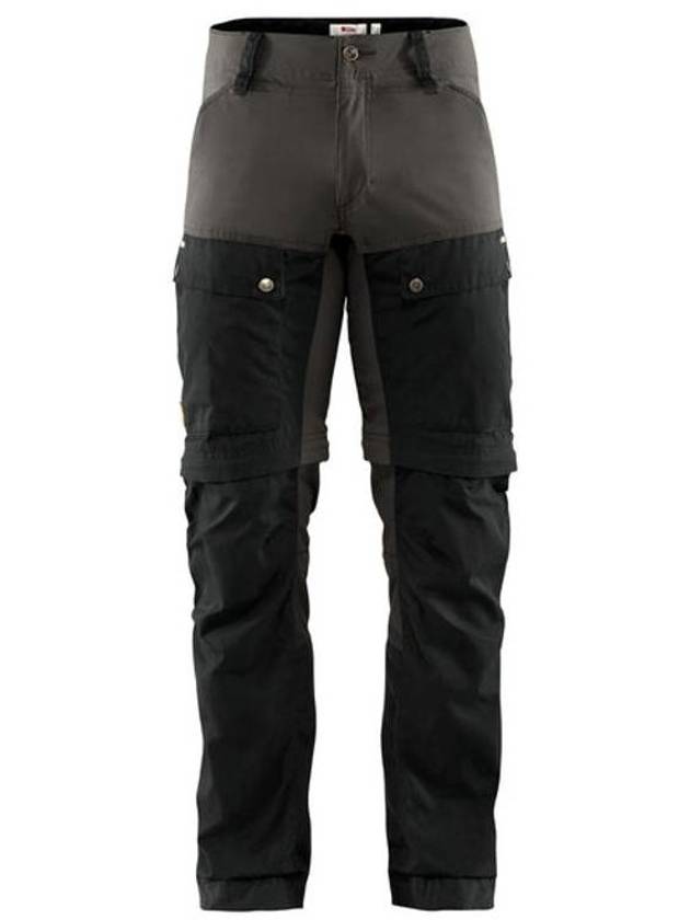 Men s Keb Gaiter Straight Pants Black Stone Gray - FJALL RAVEN - BALAAN 1